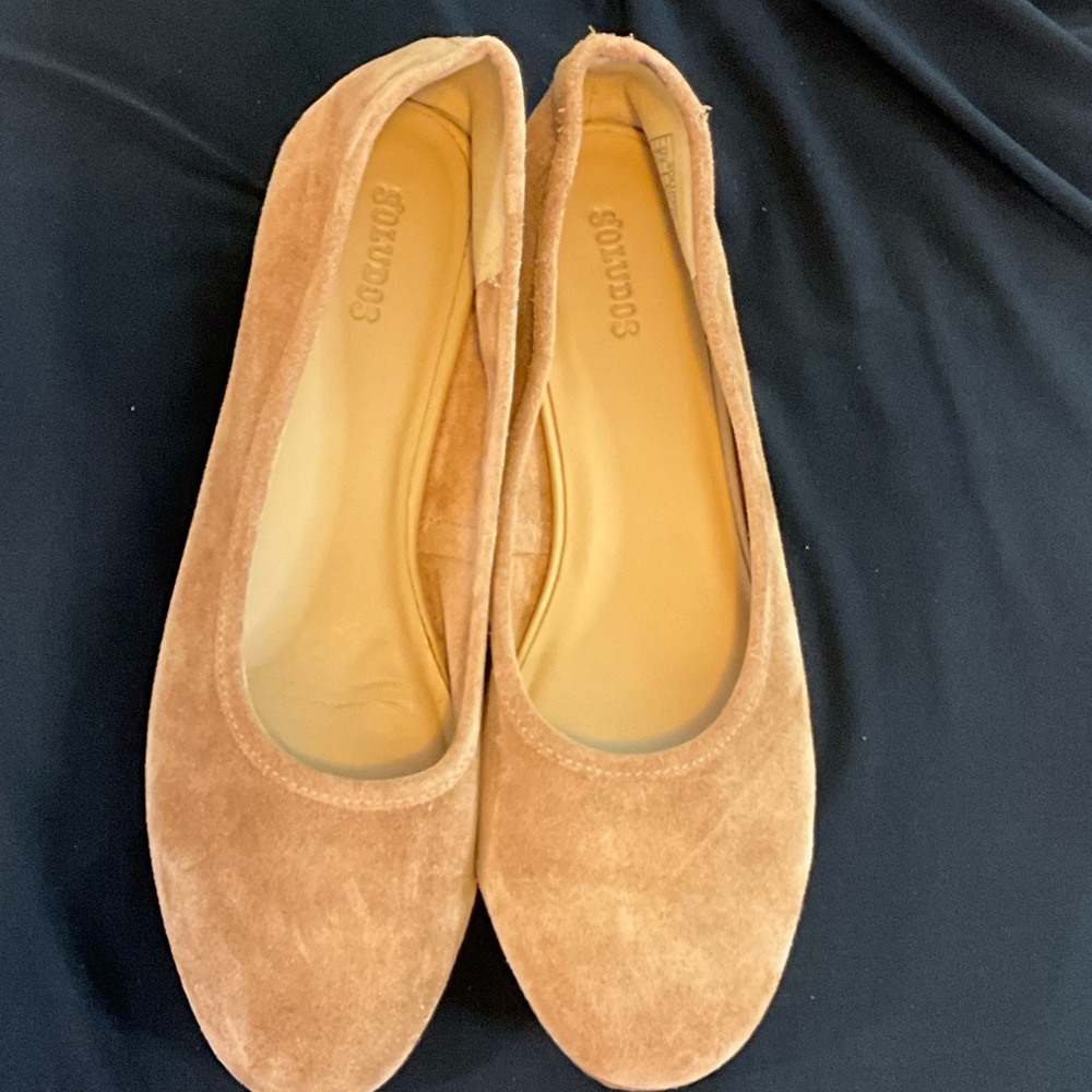 Soludos Tan Suede Women's Heels